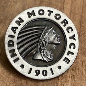 Indian motorcycle 1901 pin with Vintage Charm